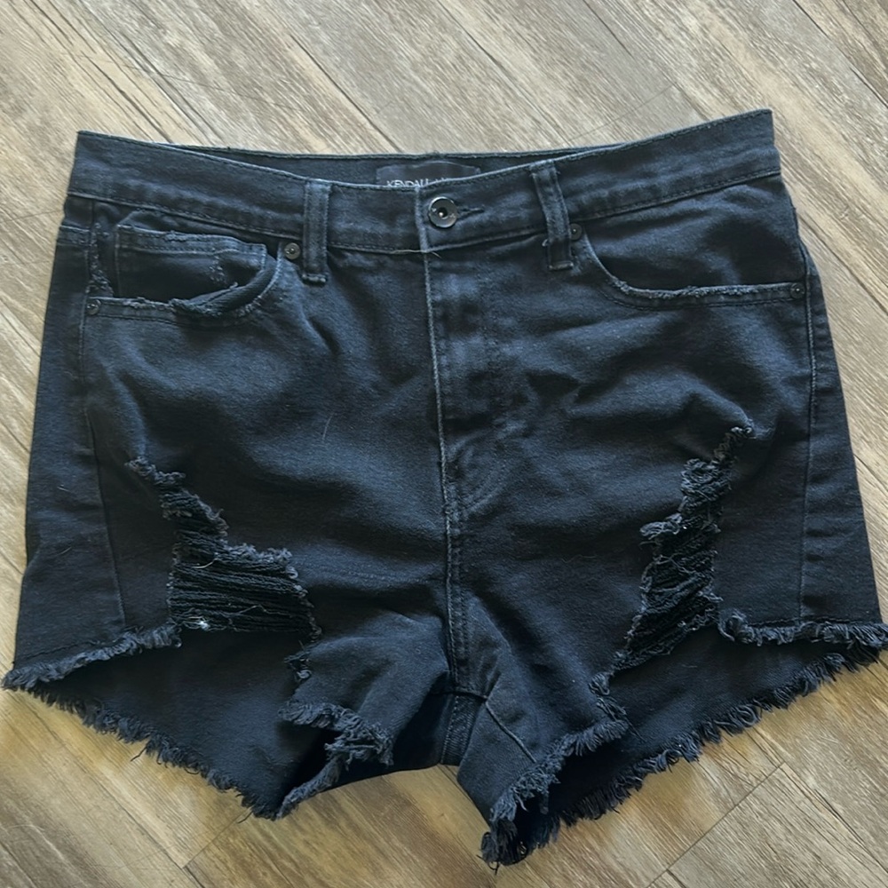 Kendall & Kylie Black Cut-Offs, Festival High Waisted Shorts Size 29/9
